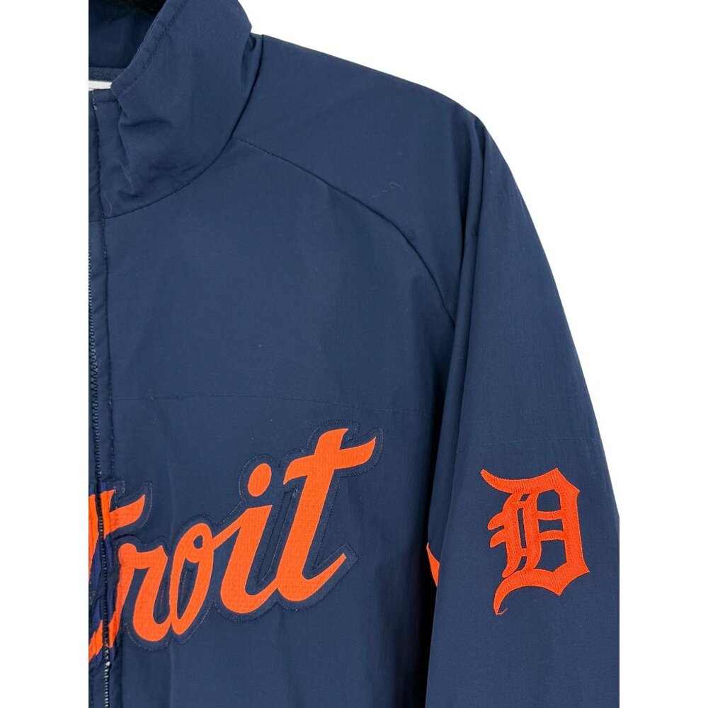 Vintage Y2K Majestic Detroit Tigers MLB Fleece Jacket • Streetwear Collectible L - Picture 3 of 14